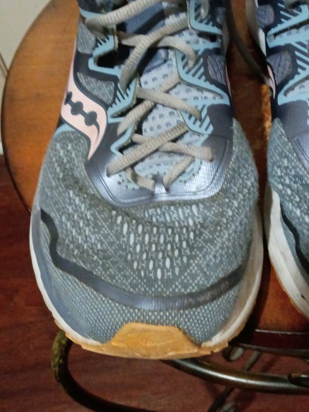 Saucony Women's Omni Iso 2 Running Shoes Size 10.5 Slate/Pink S10511-1 - Picture 7 of 16
